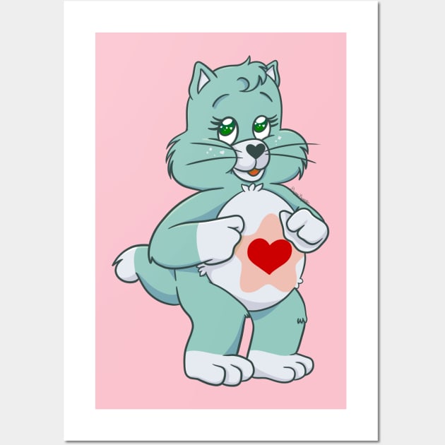 Proud Heart Cat V.2 Wall Art by Boyanton Designs